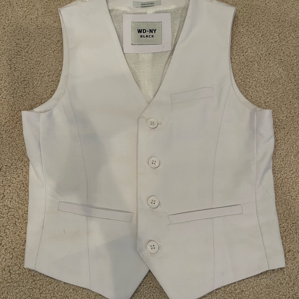 Boy’s white size 8 vest